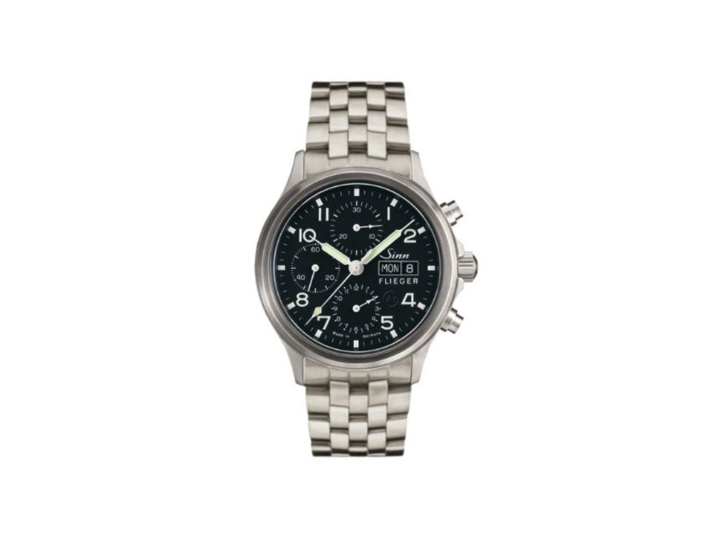 Reloj Automático Sinn 358 Sa PILOT, Cronógrafo, 42 mm, Negro, 358.060 MB76