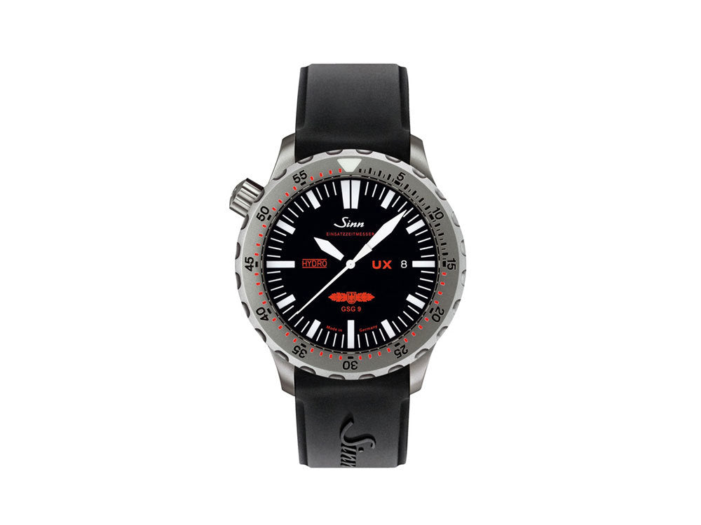 Reloj Diver de cuarzo Sinn UX, ETA 955.652, 44mm, 500 atm, Negro, 403.030 SI43