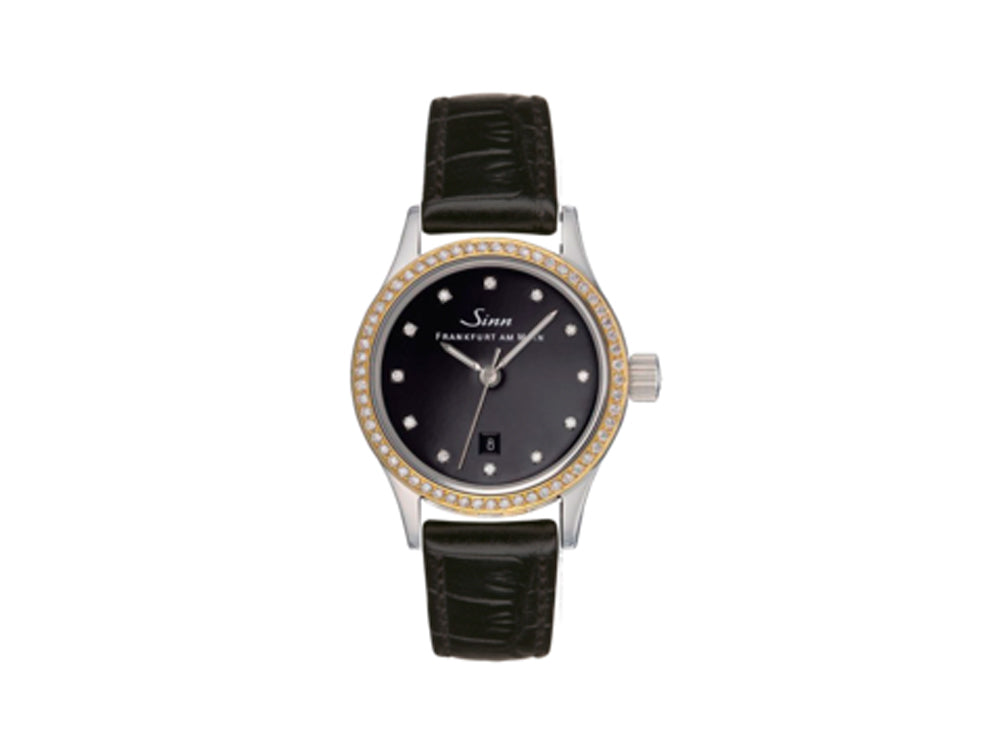 Reloj Automático Sinn 456 TW70 GG, ETA 2671, Negro, Diamantes, 456.040 LB51