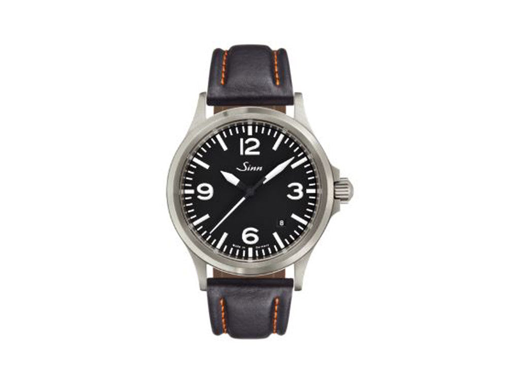 Reloj Automático Sinn 556 A, Negro, Correa de piel, 556.014 LB126