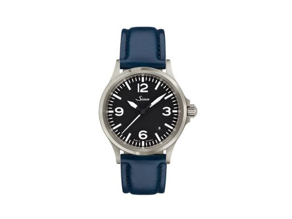 Reloj Automático Sinn 556 A, Negro, Correa de piel, 556.014 LB161
