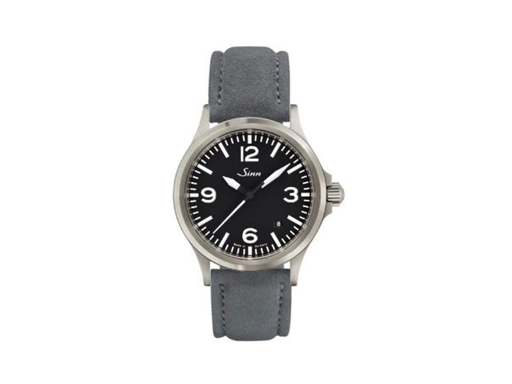 Reloj Automático Sinn 556 A, Negro, Correa de piel, 556.014 LB162