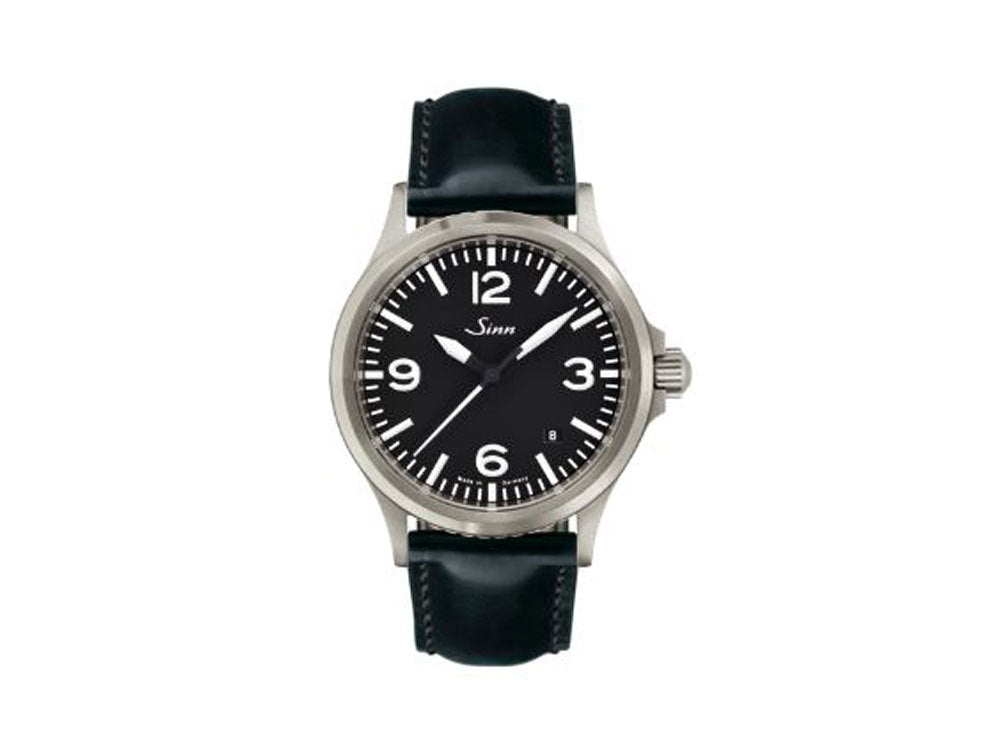 Reloj Automático Sinn 556 A, Negro, Correa de piel, 556.014 LB18