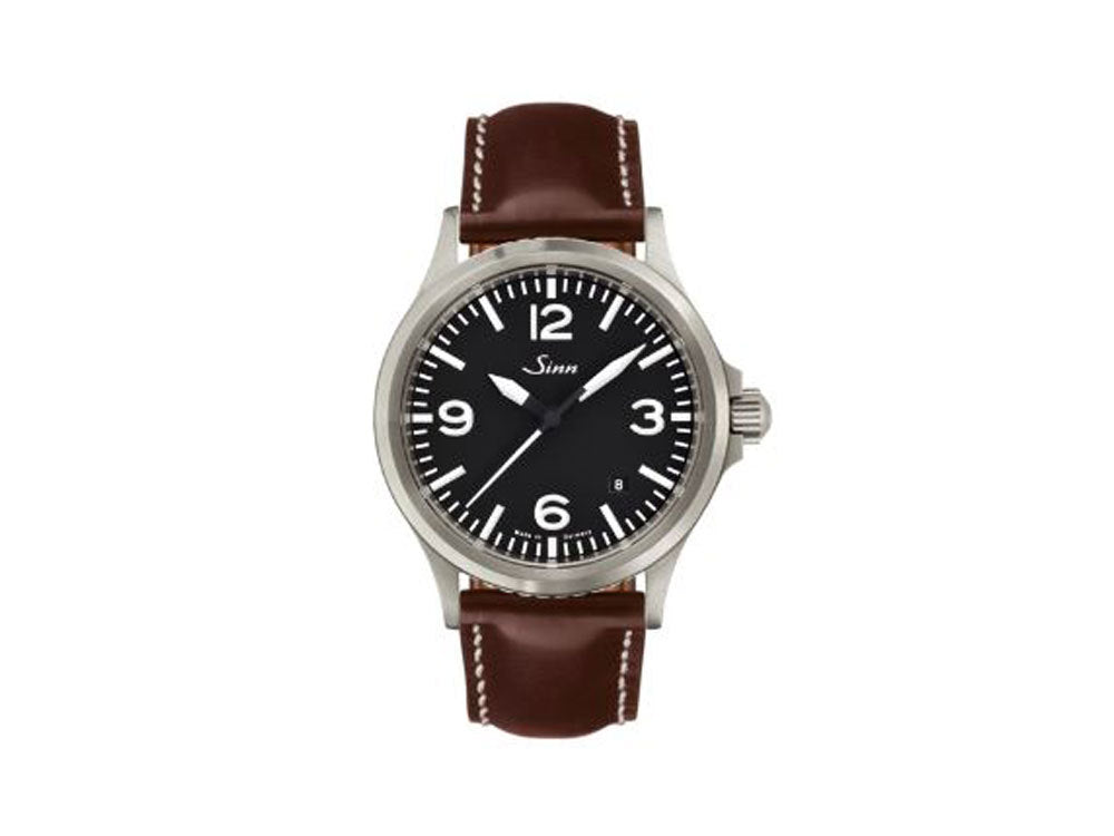 Reloj Automático Sinn 556 A, Negro, Correa de piel, 556.014 LB21