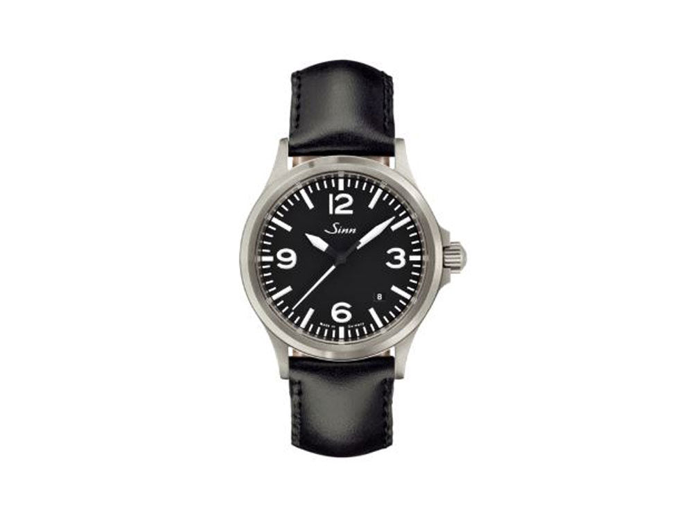 Reloj Automático Sinn 556 A, Negro, Correa de piel, 556.014 LB33