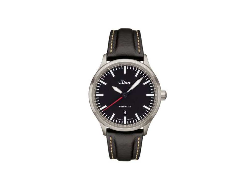 Reloj Automático Sinn 836, ETA 2892-A2, 43 mm, Negro, Piel, 836.010 LB38