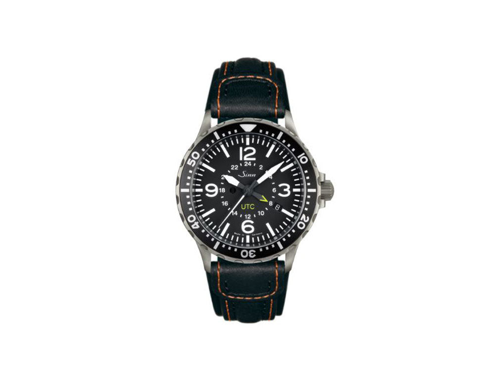 Reloj Automático Sinn 857 UTC, ETA 2893-2, 43mm, GMT, Piel, 857.010 LB101