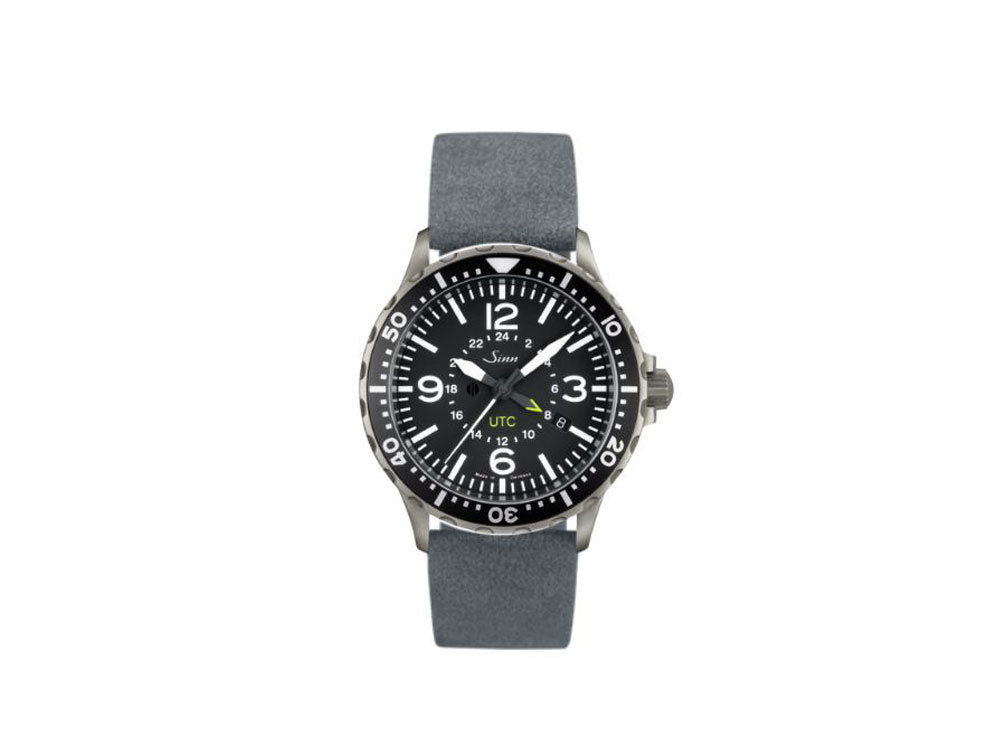 Reloj Automático Sinn 857 UTC, ETA 2893-2, 43mm, GMT, Piel, 857.010 LB163