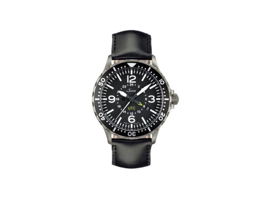 Reloj Automático Sinn 857 UTC, ETA 2893-2, 43mm, GMT, Piel, 857.010 LB34