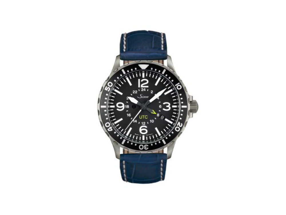 Reloj Automático Sinn 857 UTC, ETA 2893-2, 43mm, GMT, Piel, 857.010 LB8