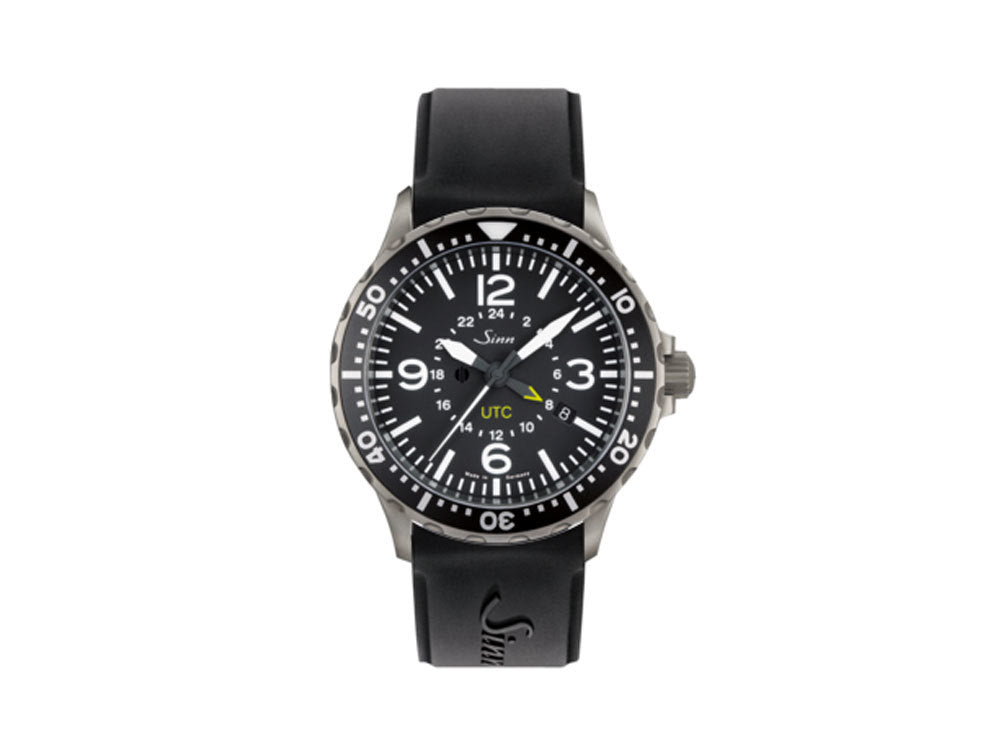 Reloj Automático Sinn 857 UTC, ETA 2893-2, 43mm, GMT, Silicona, 857.010 SI45