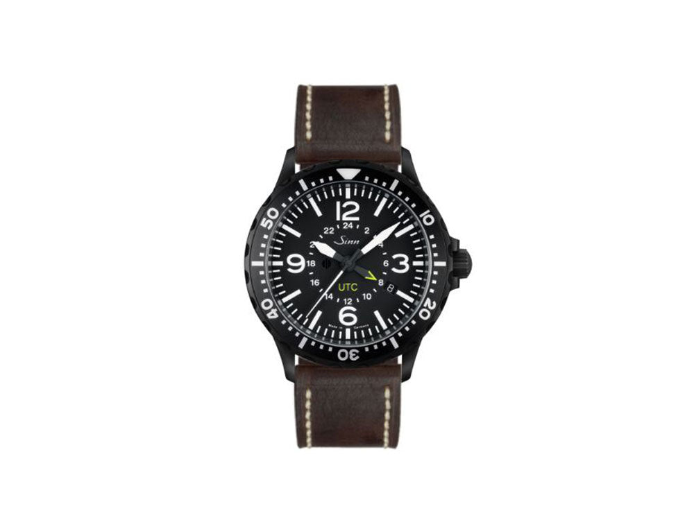 Reloj Automático Sinn 857 S UTC, ETA 2893-2, PVD, 43mm, GMT, Piel, 857.020 LB127