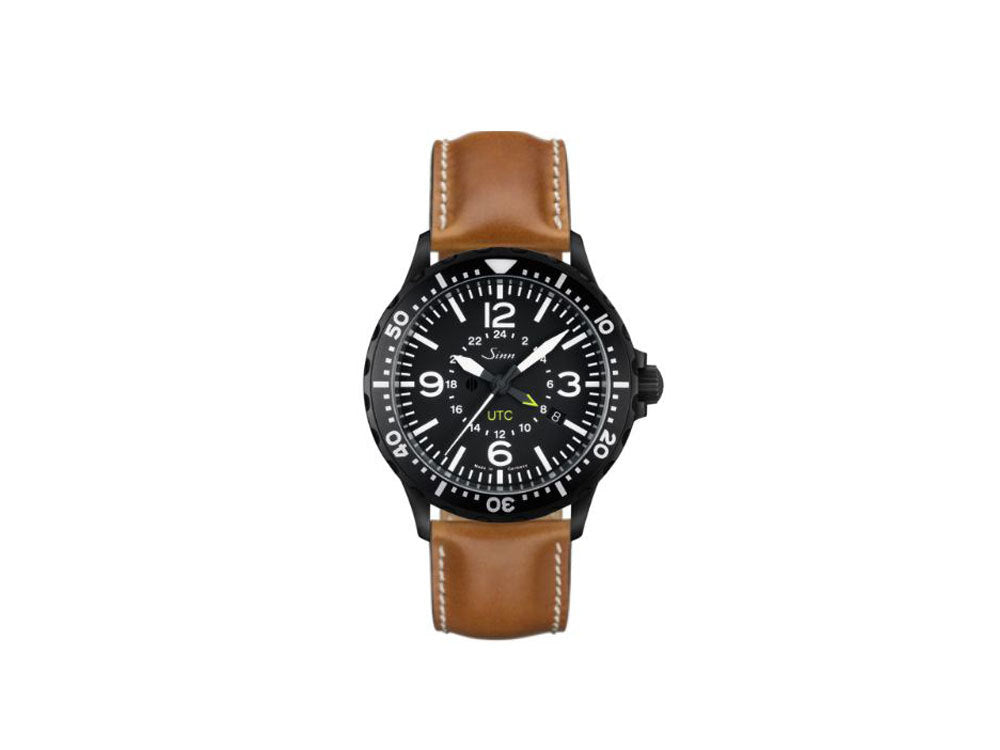 Reloj Automático Sinn 857 S UTC, ETA 2893-2, PVD, 43mm, GMT, Piel, 857.020 LB141