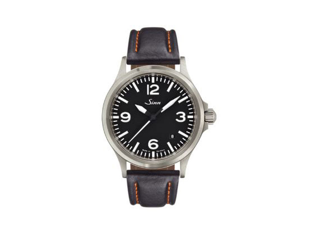 Reloj Automático Sinn 556 A, Negro, Correa de piel, 556.014 LB126