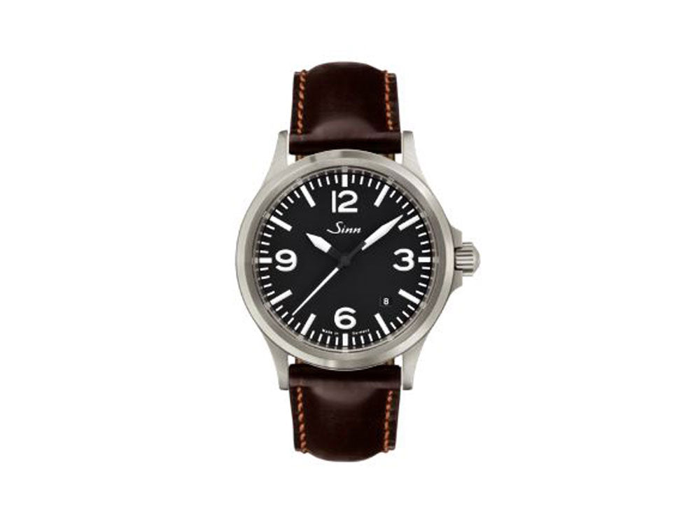 Reloj Automático Sinn 556 A, Negro, Correa de piel, 556.014 LB19