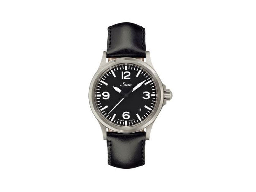 Reloj Automático Sinn 556 A, Negro, Correa de piel, 556.014 LB33