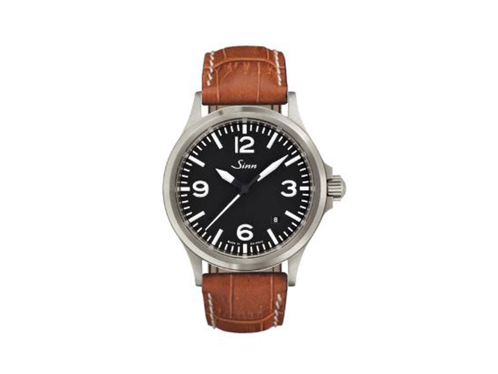 Reloj Automático Sinn 556 A, Negro, Correa de piel, 556.014 LB4