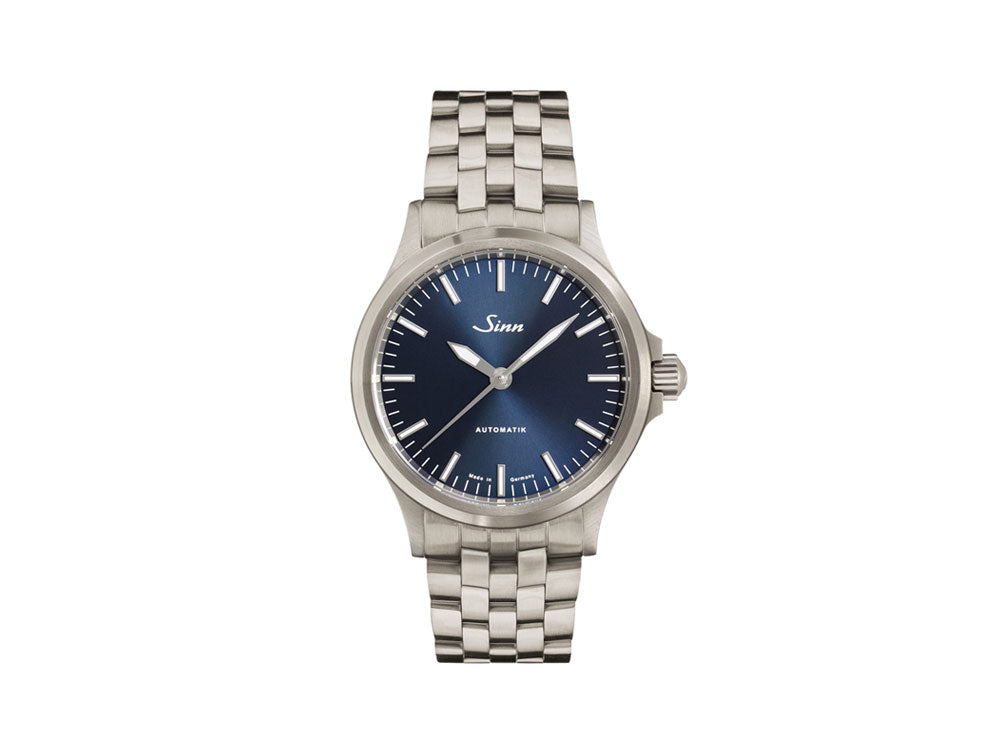 Reloj Automático Sinn 556 I B, Azul, Brazalete de acero fine link, 556.0104 MB67