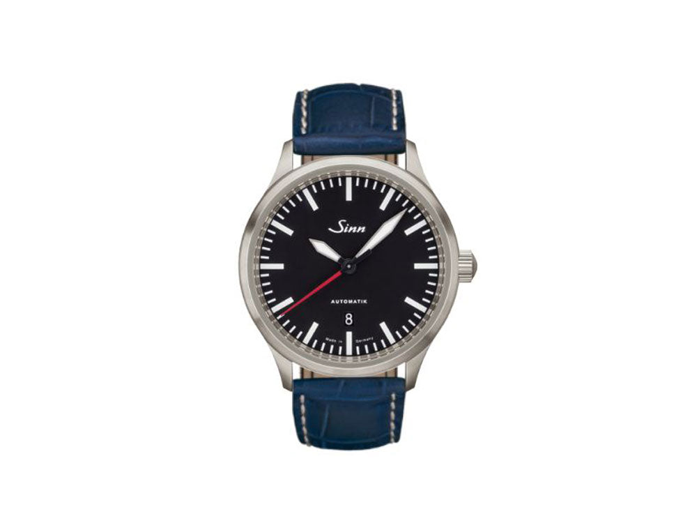 Reloj Automático Sinn 836, ETA 2892-A2, 43 mm, Negro, Piel, 836.010 LB8