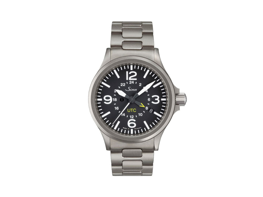 Reloj Automático Sinn 856 UTC, ETA 2893-2, 40mm, GMT, Negro, 856.010 MB63
