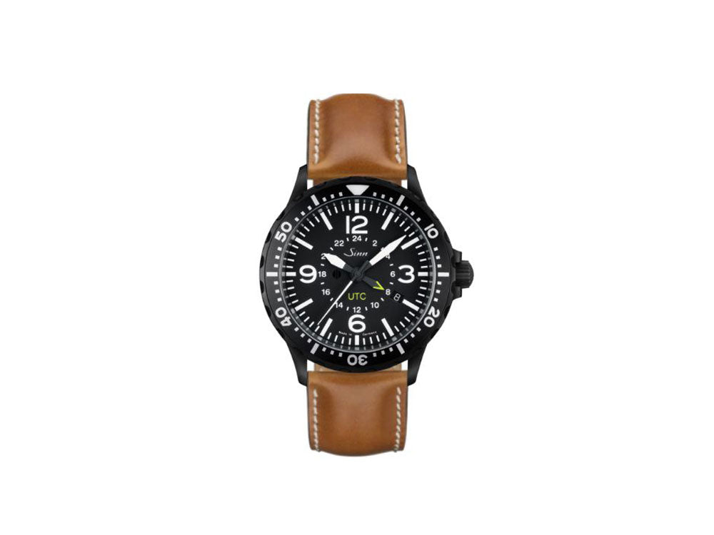 Reloj Automático Sinn 857 S UTC, ETA 2893-2, PVD, 43mm, GMT, Piel, 857.020 LB141