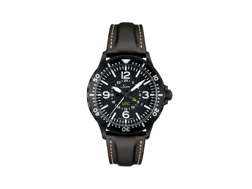 Reloj Automático Sinn 857 S UTC, ETA 2893-2, PVD, 43mm, GMT, Piel, 857.020 LB38