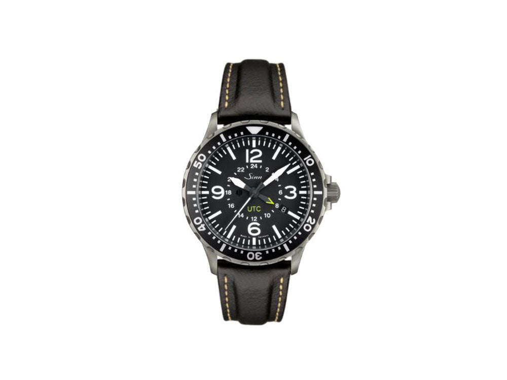 Reloj Automático Sinn 857 UTC, ETA 2893-2, 43mm, GMT, Piel, 857.010 LB38