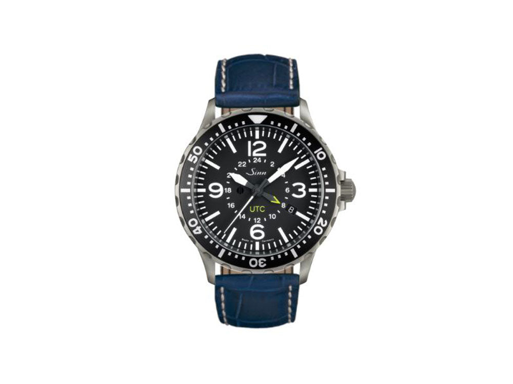 Reloj Automático Sinn 857 UTC, ETA 2893-2, 43mm, GMT, Piel, 857.010 LB8