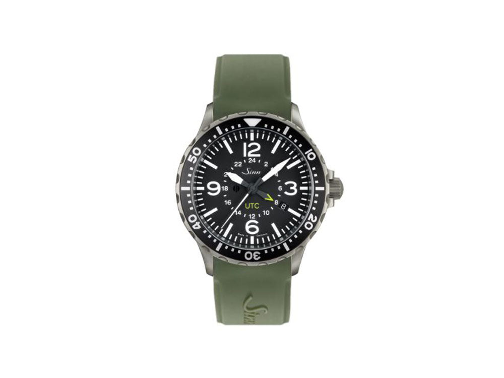 Reloj Automático Sinn 857 UTC, ETA 2893-2, 43mm, GMT, Silicona, 857.010 SI116