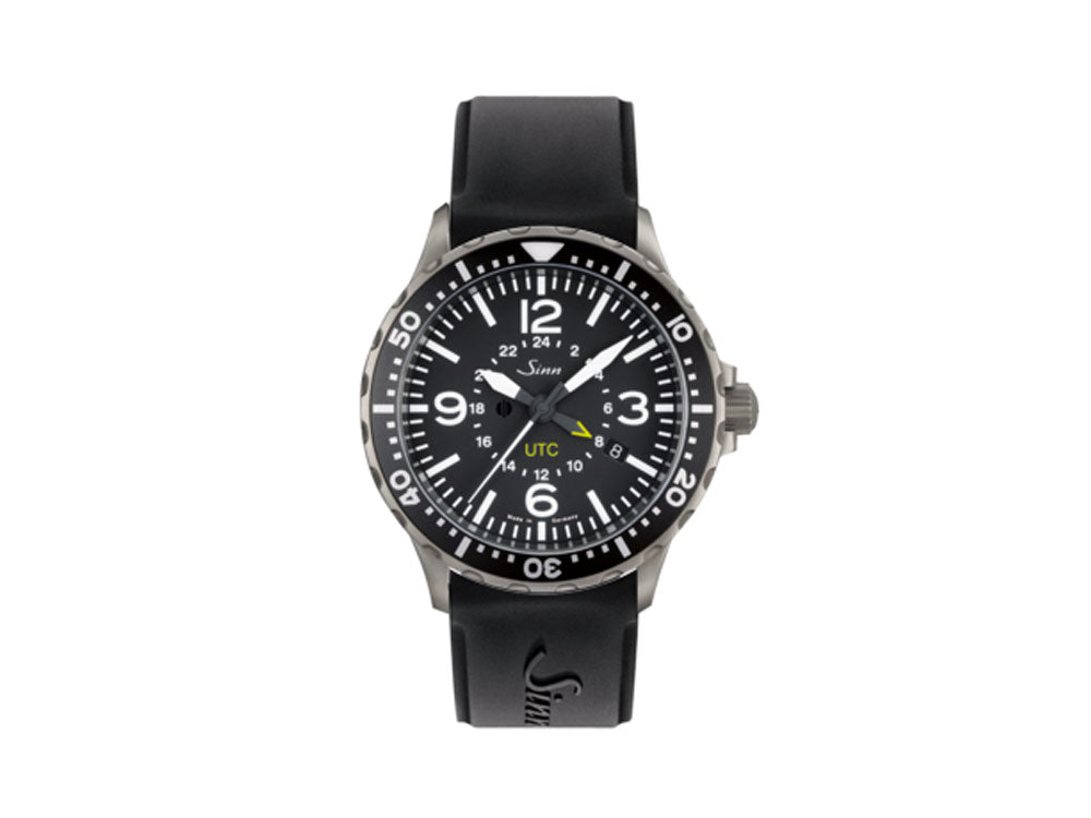 Reloj Automático Sinn 857 UTC, ETA 2893-2, 43mm, GMT, Silicona, 857.010 SI45