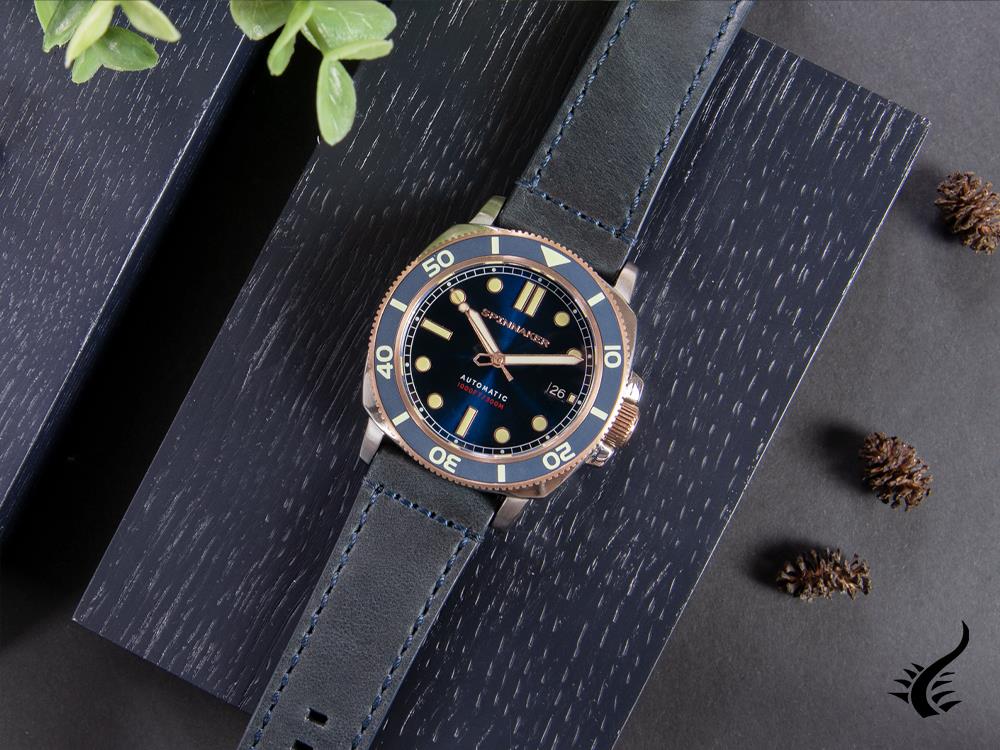 Reloj Automático Spinnaker Hull Diver, Azul, 42 mm, 30 atm, SP-5088-05