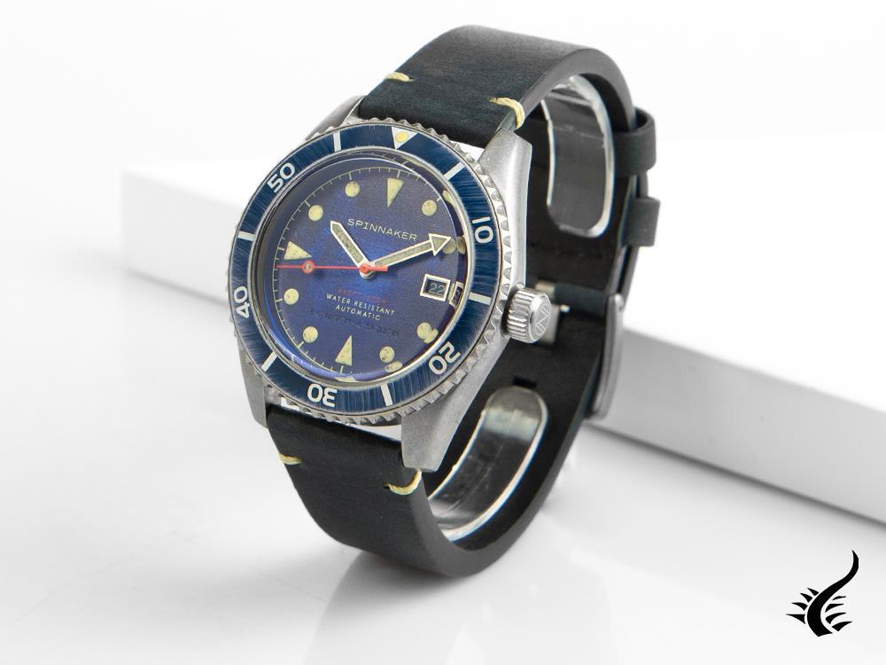 Reloj Automático Spinnaker Wreck, Azul, 44 mm, 20 atm, SP-5089-02