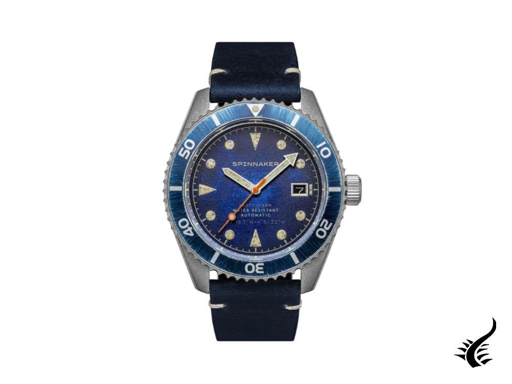 Reloj Automático Spinnaker Wreck, Azul, 44 mm, 20 atm, SP-5089-02