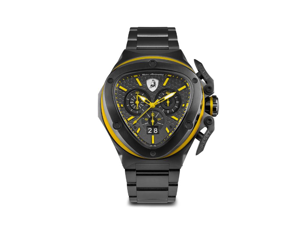 Reloj de Cuarzo Tonino Lamborghini Spyder X Amarillo, 53 mm, Cronógrafo, T9XE-B