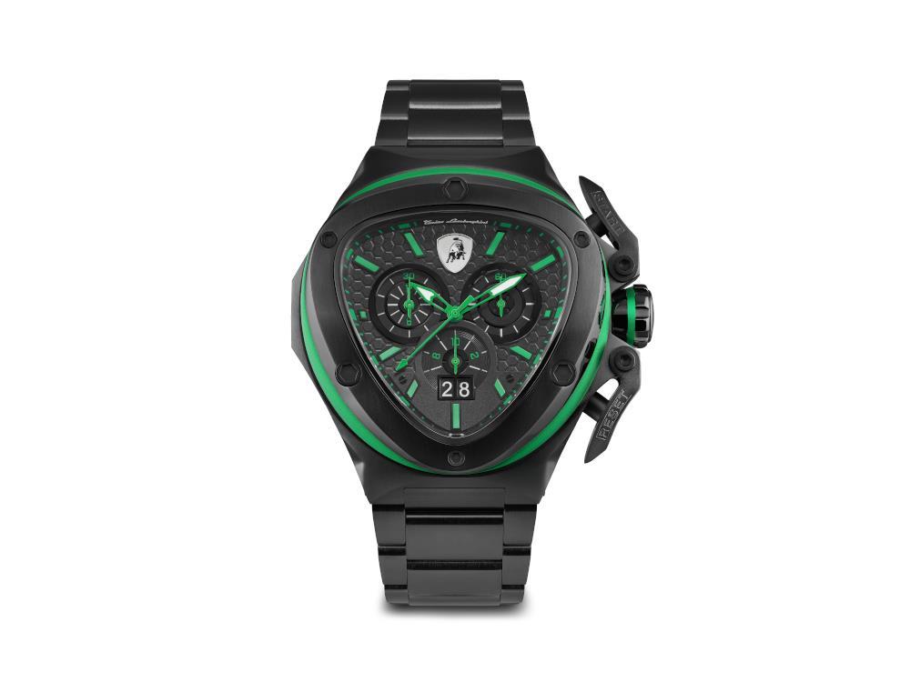 Reloj de Cuarzo Tonino Lamborghini Spyder X Verde, 53 mm, Cronógrafo, T9XF-B