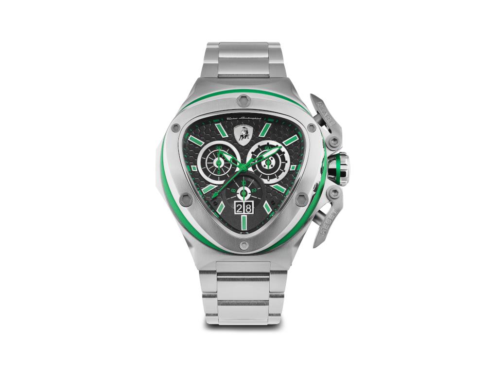 Reloj de Cuarzo Tonino Lamborghini Spyder X Verde SS, 53 mm, Crono, T9XF-SS-B