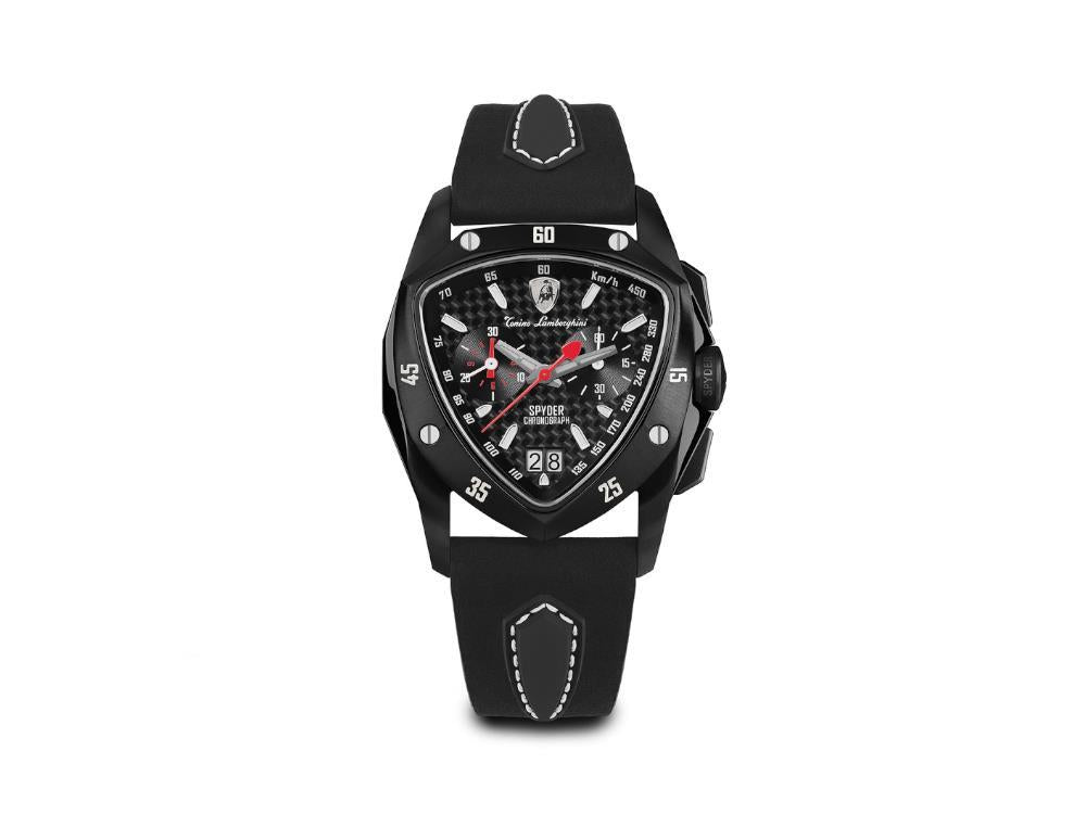 Reloj de Cuarzo Tonino Lamborghini New Spyder Negro, 43 mm, Crono, TLF-A13-5