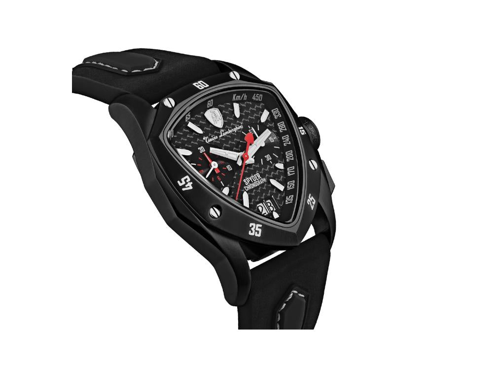 Reloj de Cuarzo Tonino Lamborghini New Spyder Negro, 43 mm, Crono, TLF-A13-5