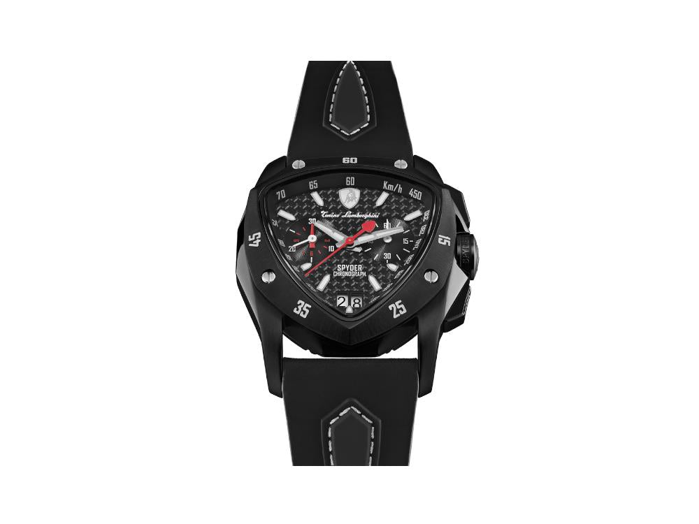 Reloj de Cuarzo Tonino Lamborghini New Spyder Negro, 43 mm, Crono, TLF-A13-5
