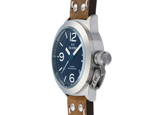 Reloj de Cuarzo TW Steel Classic Canteen, Azul, 45 mm, Piel, 10 atm, CS102