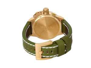 Reloj de Cuarzo TW Steel Canteen, Verde, 45 mm, Correa de piel, 10 atm, CS108