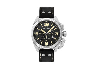 Reloj de Cuarzo TW Steel Canteen, Negro, 46 mm, Correa de piel, 10 atm, TW1011