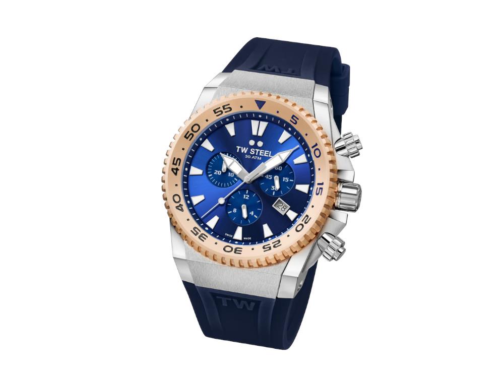 Reloj de Cuarzo TW Steel Ace Diver 2019, Azul, 44 mm, Edición Limitada, ACE402