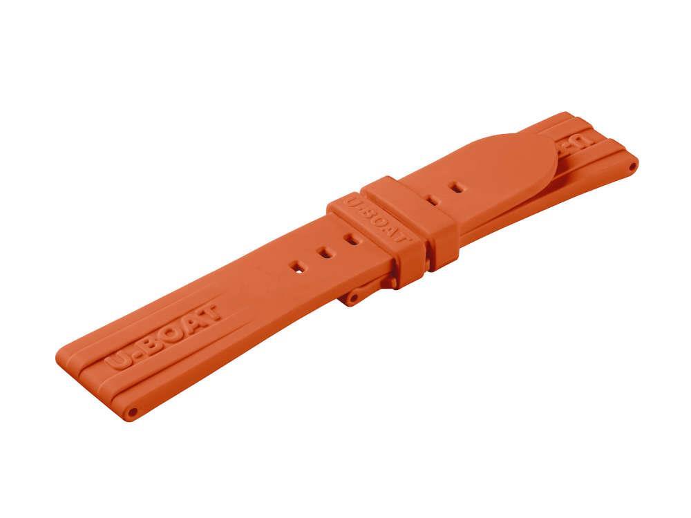Correa U-Boat Accesorios, Caucho, Naranja, 22/20 mm., 8971/Z