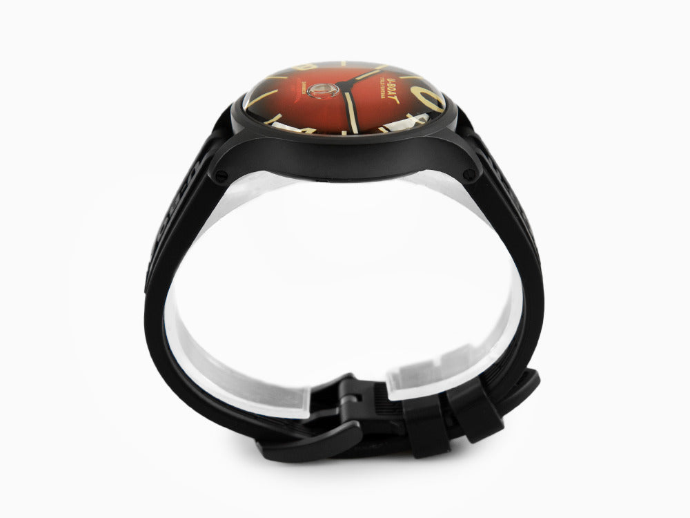 Reloj de Cuarzo U-Boat Capsoil Darkmoon Soleil Red, PVD, 40 mm, Rojo, 9501