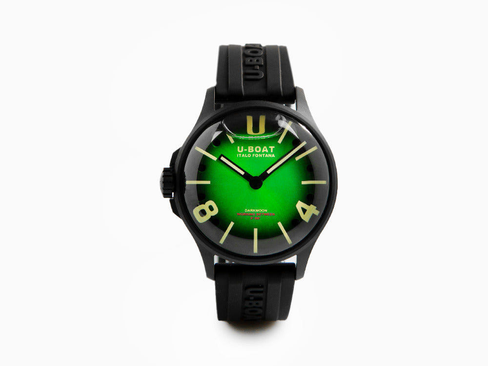 Reloj de Cuarzo U-Boat Capsoil Darkmoon Soleil, PVD, 40 mm, Verde, 9503