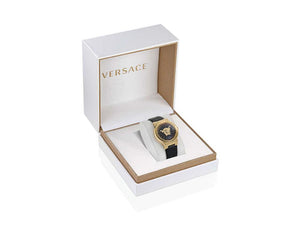 Reloj de Cuarzo Versace Medusa Infinite, Negro, 38 mm, Cristal Zafiro, VE3F00222