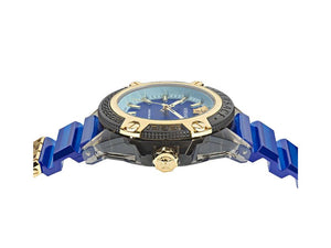 Reloj de Cuarzo Versace Icon Active Indiglo, Policarbonato, 43mm, VE6E00323