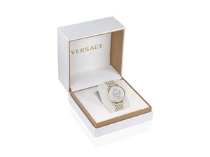 Reloj de Cuarzo Versace Medusa Alchemy, PVD Oro, Plata, 38 mm, VE6F00423