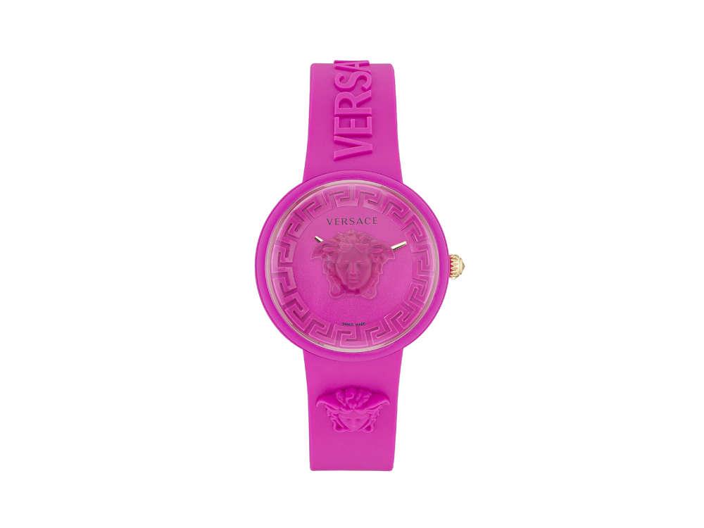 Reloj de Cuarzo Versace Medusa Pop, Silicona, Rosa, 39mm, VE6G00323